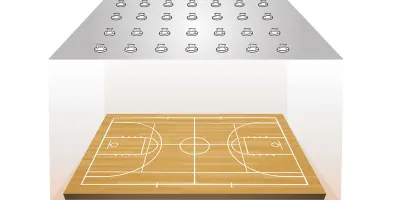 How to light multi-sports halls with industrial implantation