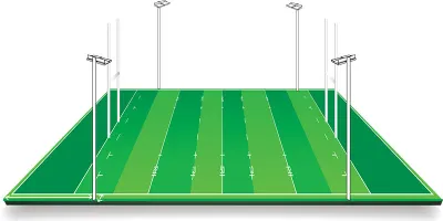 How to light rugby pitches with masts before dead ball line